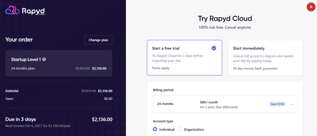 Try Rapyd Cloud registration
