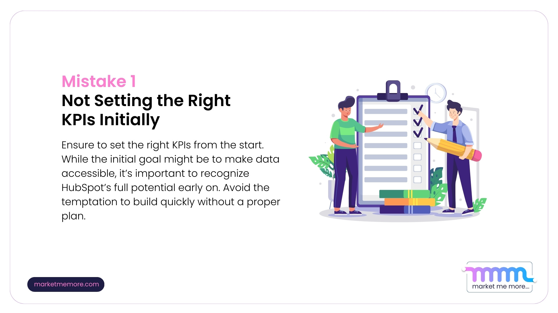 Set the right KPIs 