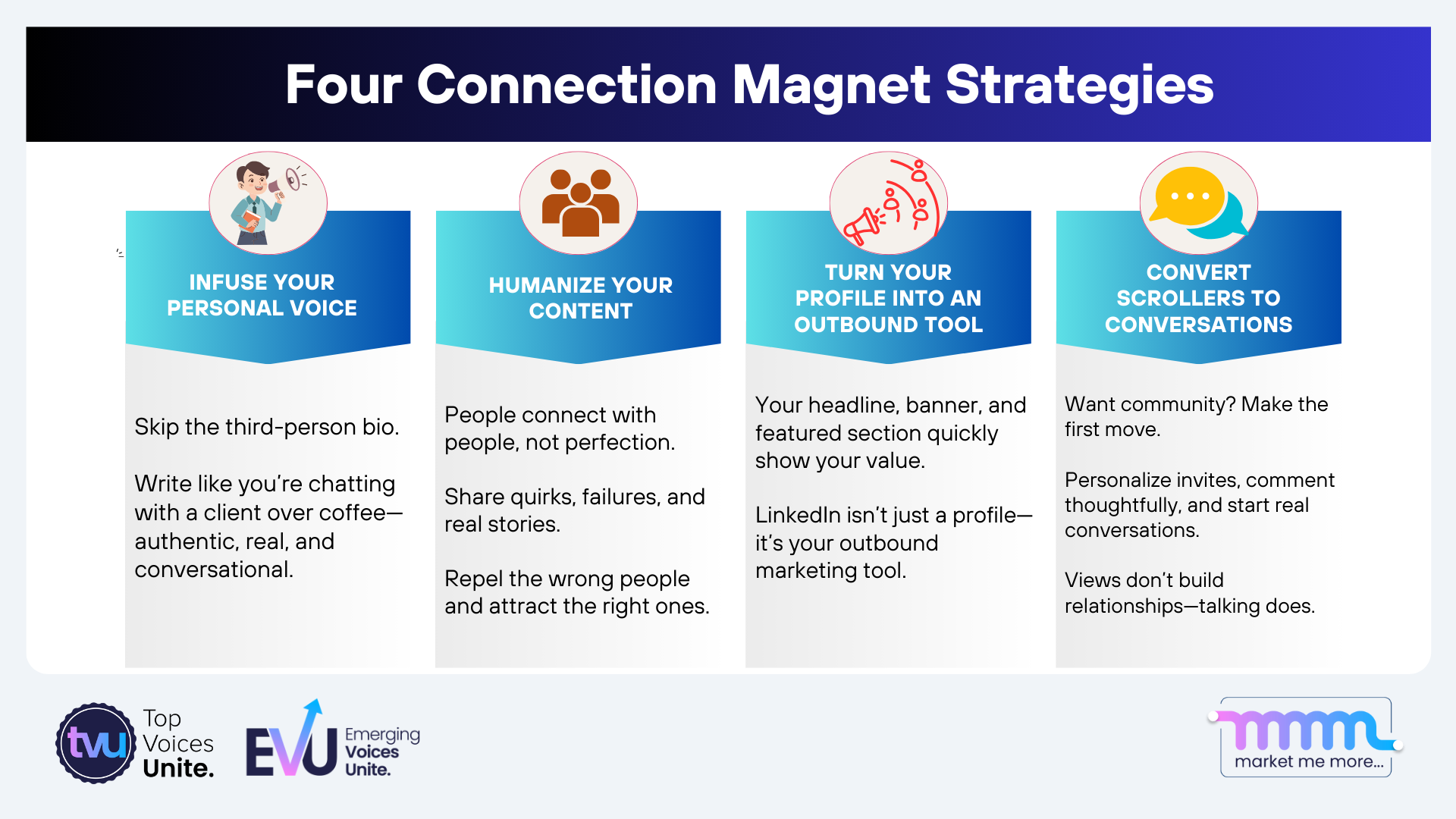 Denise’s Four Connection Magnet Strategies