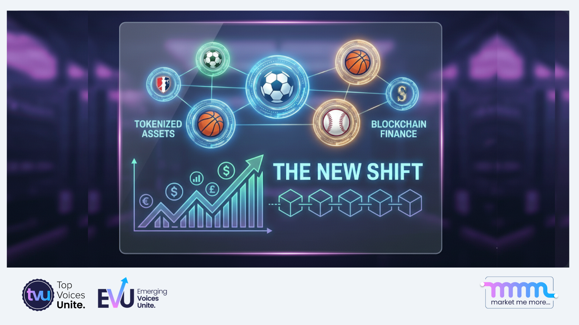 Image showing tokenized assets, like sports teams, symbolizing the new shift in finance and blockchain