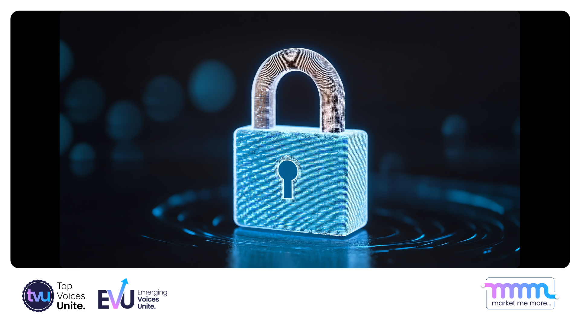 Cybersecurity network protecting blockchain data with padlock