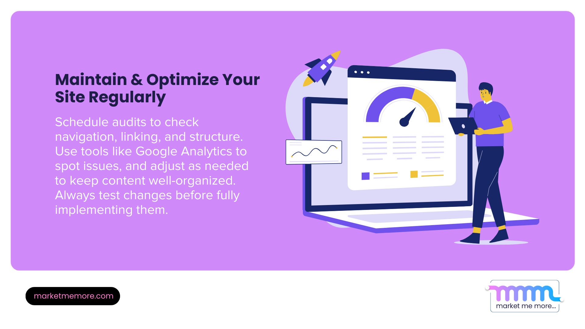 Optimize your site regularly