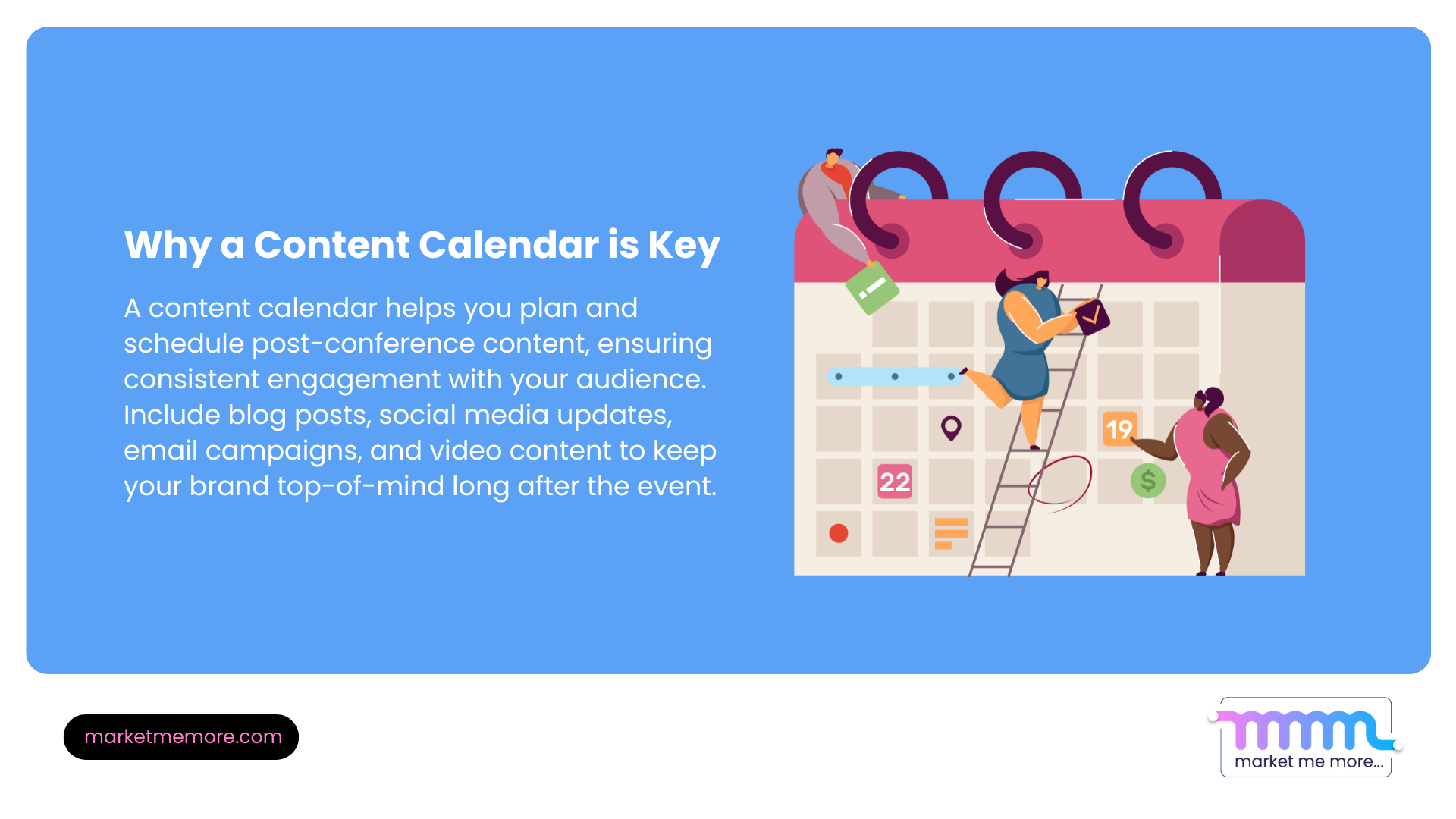 Post conference content calendar