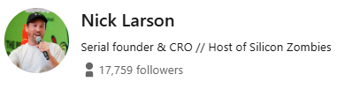 Nick Larsons LinkedIn Profile