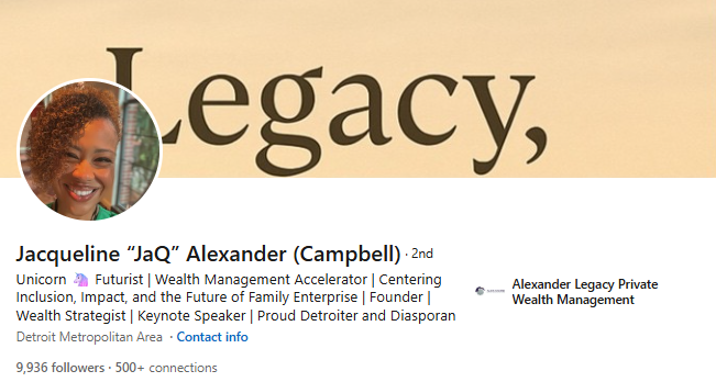 Jacqueline Campbell's LinkedIn Profile