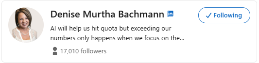 Denise Murtha Bachmann's LinkedIn Profile banner