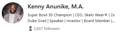 Kenny Anunike's LinkedIn Profile