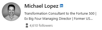 Michael Lopez's LinkedIn Profile