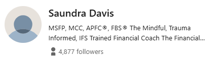 Saundra Davis' LinkedIn Profile