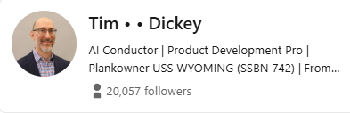 Tim Dickey's LinkedIn Profile Banner