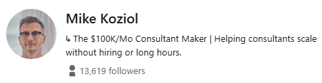 Mike Koziol's LinkedIn Profile