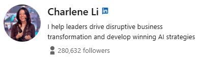 Charlene Li's LinkedIn Profile