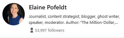 Elaine Pofeldt's LinkedIn Profile