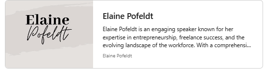 Elaine Pofeldt's Website