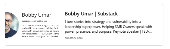 Bobby Umar's Substack