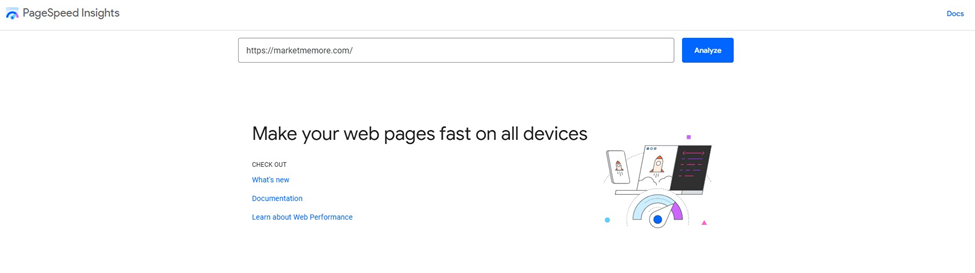 Pagespeed insights