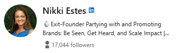 Nikki Estes' LinkedIn Profile Banner