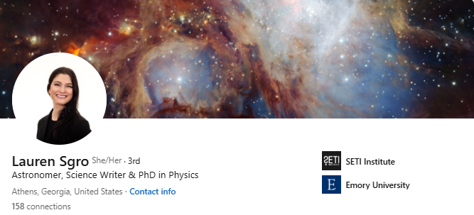 Dr. Lauren Sgro's LinkedIn Profile