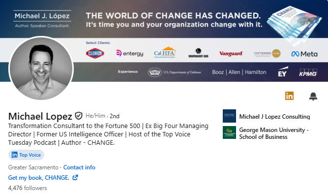 Michael Lopez's LinkedIn Profile