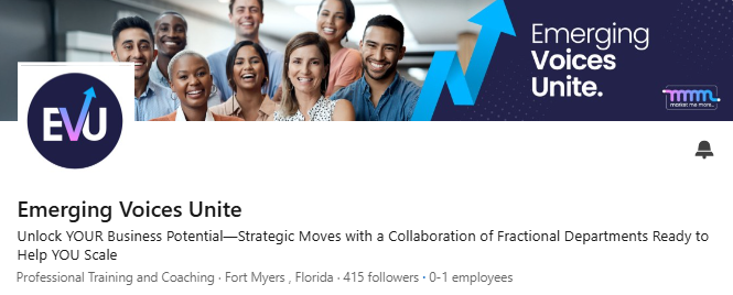 Emerging Voices Unite's LinkedIn Company Page
