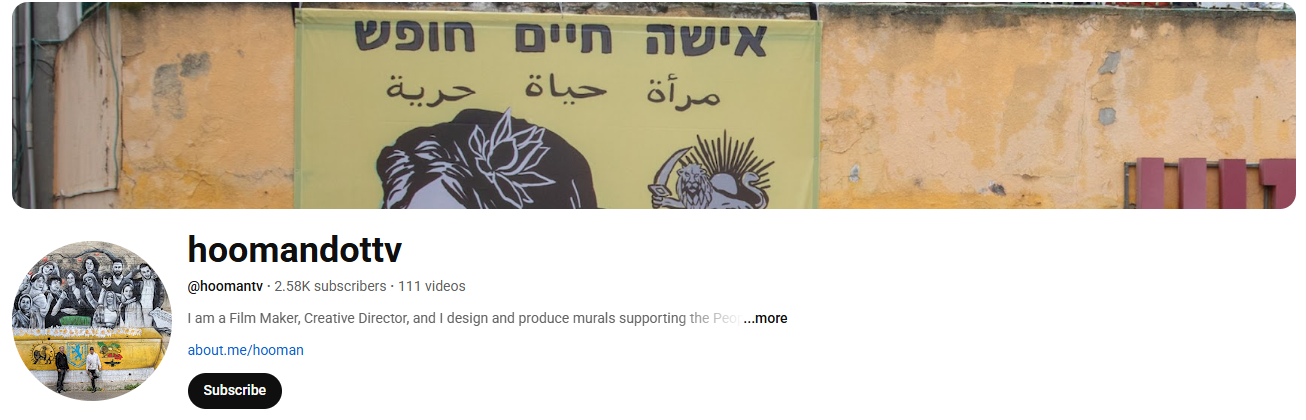 Hooman Khalili's YouTube Channe;