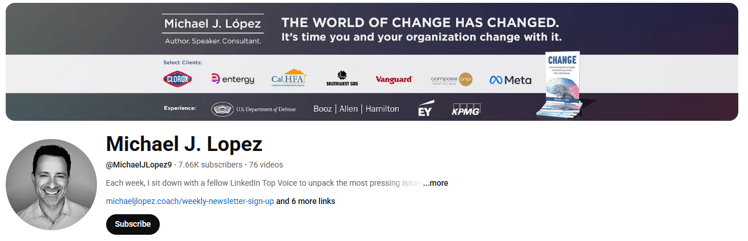 Michael Lopez's YouTube Channe;