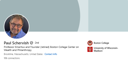 Paul Schervish's LinkedIn Profile