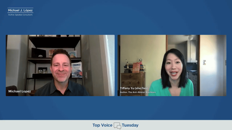 Tiffany Yu reveals how inclusion transforms from moral obligation to business strategy on Top Voice Tuesday with Michael Lopez