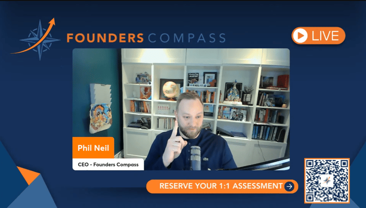 Phil Neil reveal the invisible psychological patterns that lead to founder burnout on Founders Compass Live