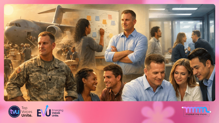 Leader reflects on 2010 Haiti quake aid from cargo plane; shifts to team brainstorming and tablet review in office, embodying quiet authority