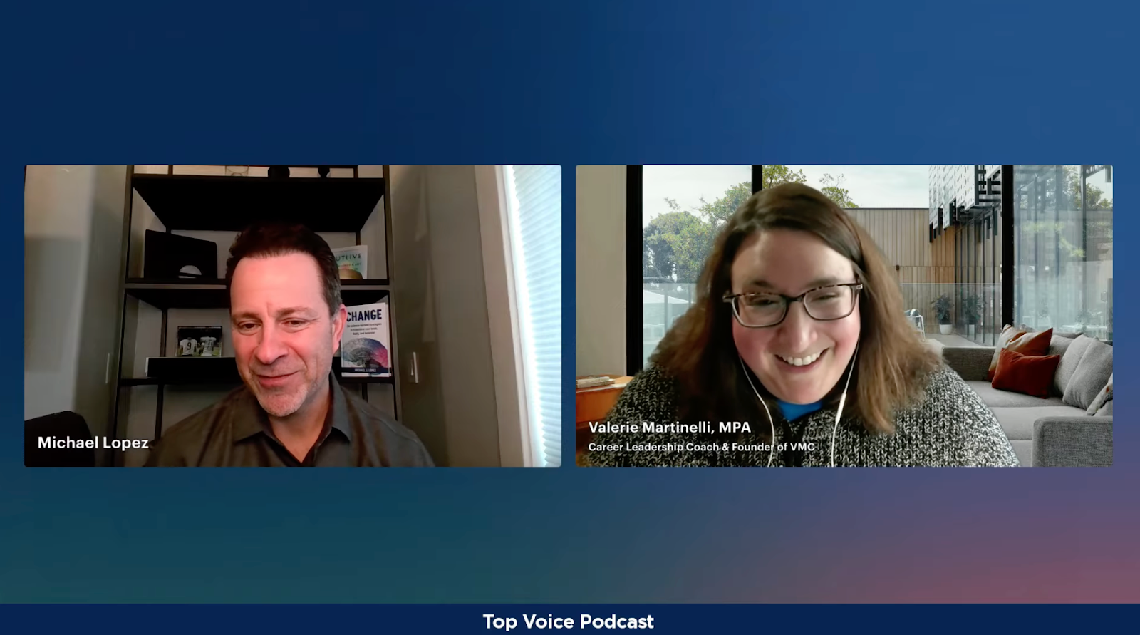 Michael Lopez and Valerie Martinelli discussing job search strategy in 2026