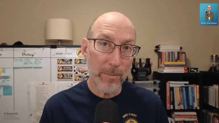 Tim Dickey reminiscing his past experiences as he decodes his life lessons learned