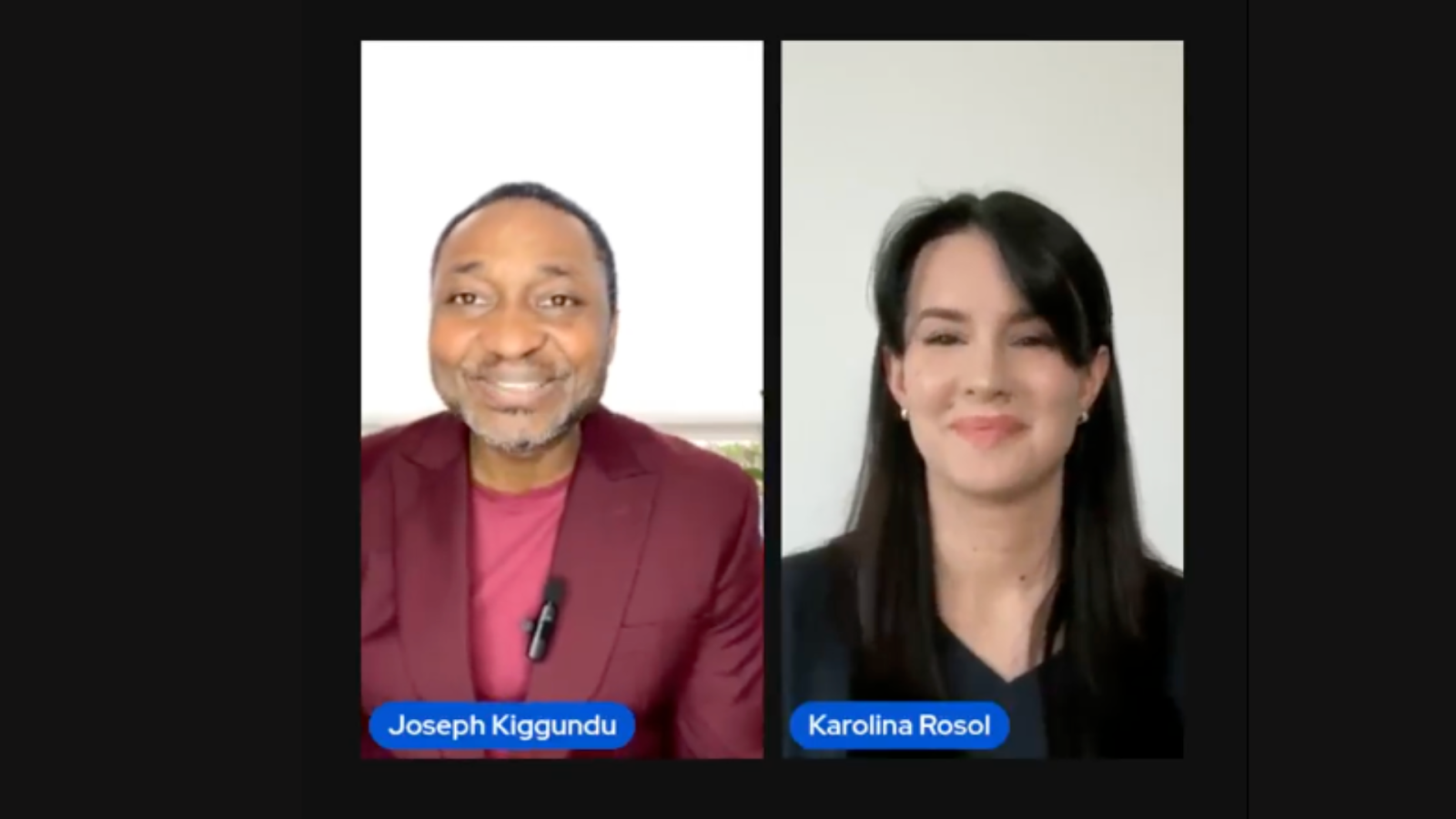 The People Behind the posts livestream with Jose Kiggundu and Karolina Rosol discussing leadership burnout