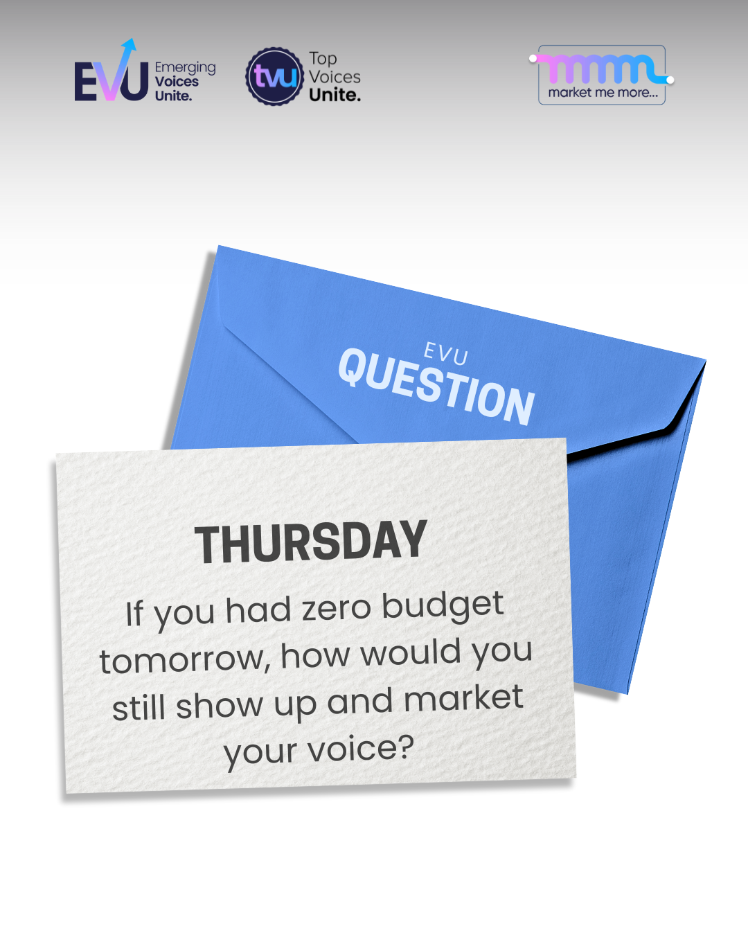 Thursday Question for Emerging Voices Unite