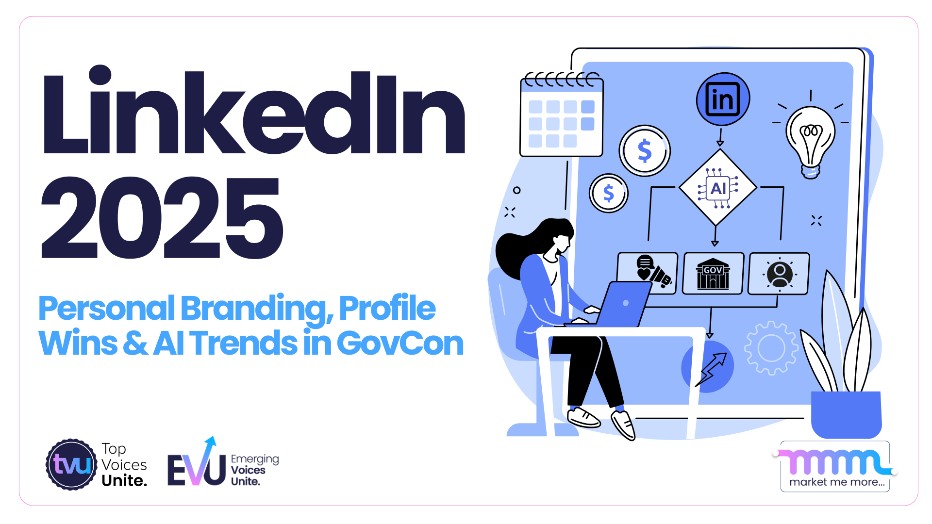 LinkedIn personal branding, human storytelling, and AI-driven business strategies for professional growth and government contracting