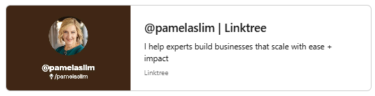 Pamela Slim's Linktree Profile